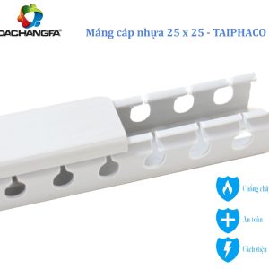 Máng nhựa 25 x 25 - TAIPHACO - Kiểu TAIWAN - Răng cưa