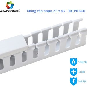 Máng nhựa 25 x 45 - TAIPHACO - Kiểu TAIWAN - Răng cưa