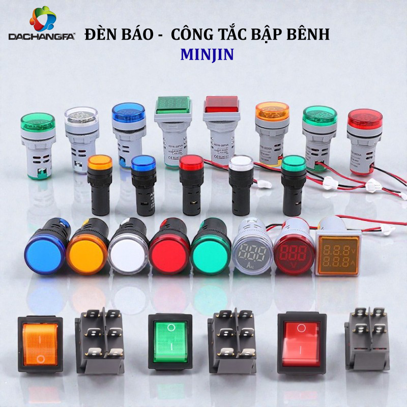 Bảng giá ĐÈN BÁO – CÔNG TẮC BẬP BÊNH – MINJIN