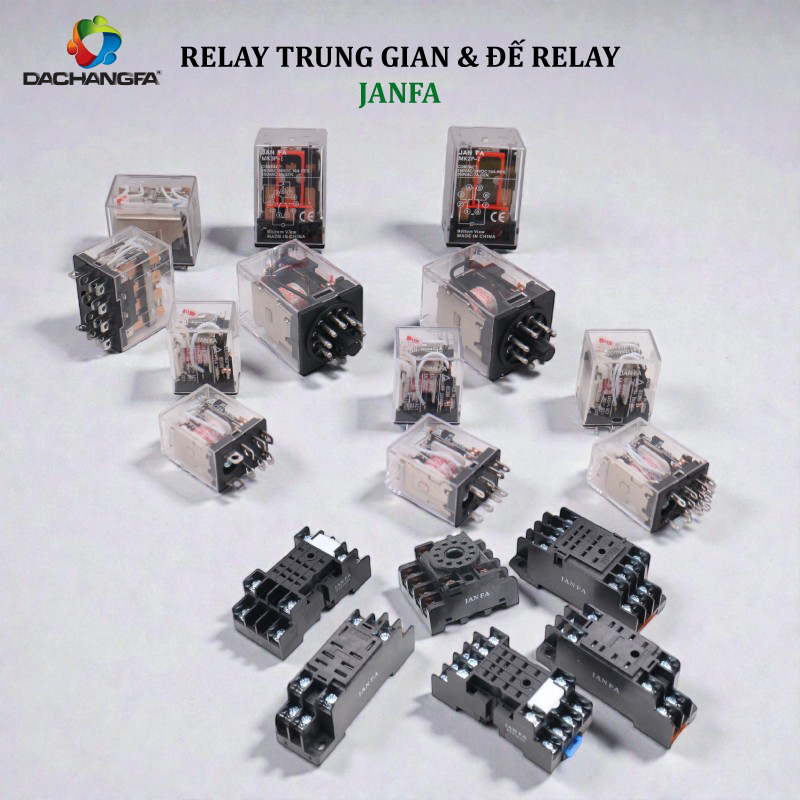 Bảng giá RELAY TRUNG GIAN & ĐẾ RELAY – JANFA – 01.01.26 RELAY KIẾNG