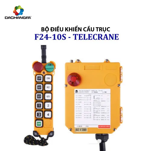 Bộ Điều Khiển Cầu Trục - Palang 10 Nút F24 - 10S Telecrane