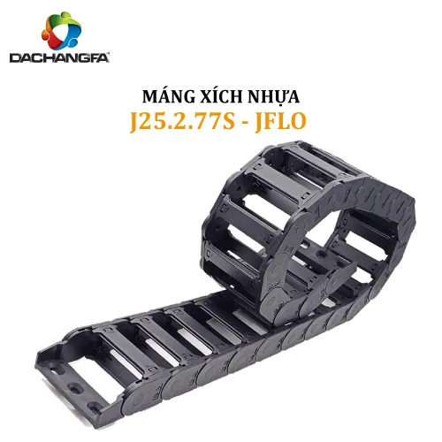 Dây xích - Máng xích nhựa luồng dây - Băng chuyền nhựa - J25.2.77S - JFLO