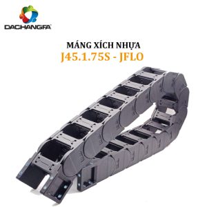Máng Xích Nhựa - Nắp Mở 2 Mặt Định Hở - J45.1.75S