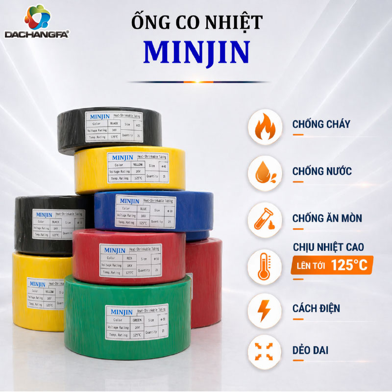 Ống Co Nhiệt - Gen Co Nhiệt - Ø100 - MINJIN