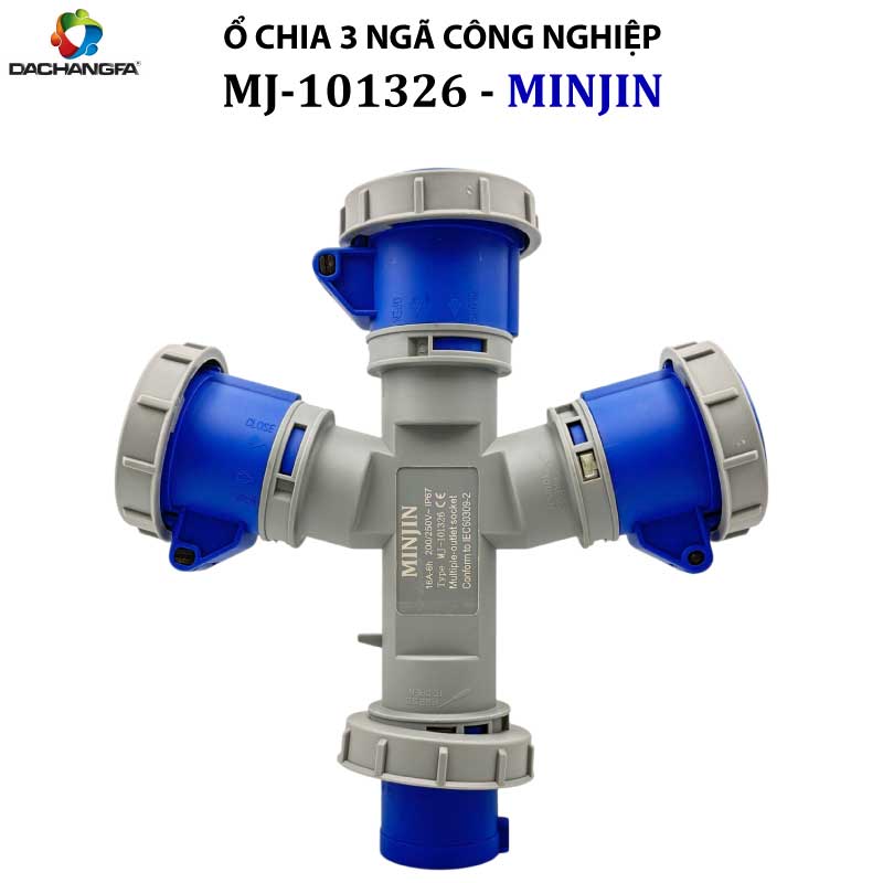 Ổ Chia 3 Ngã - MJ-101326 - 3P-16A-6h ( 2P+E /250V ) - MINJIN