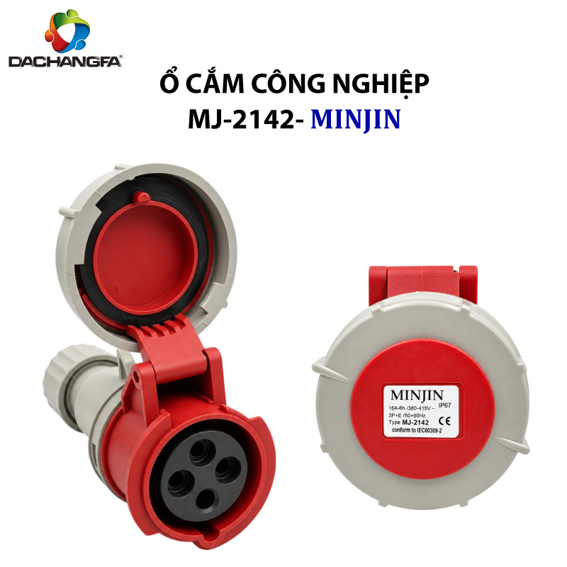 Ổ Di Động - MJ-2142 - 4P-16A-6h ( 3P+E /415V ) - MINJIN