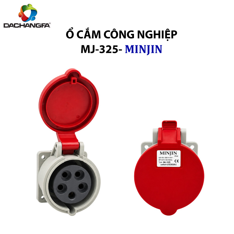 Ổ Âm Thẳng - MJ-325 - 5P-32A-6h ( 3P+N+E /415V ) - MINJIN