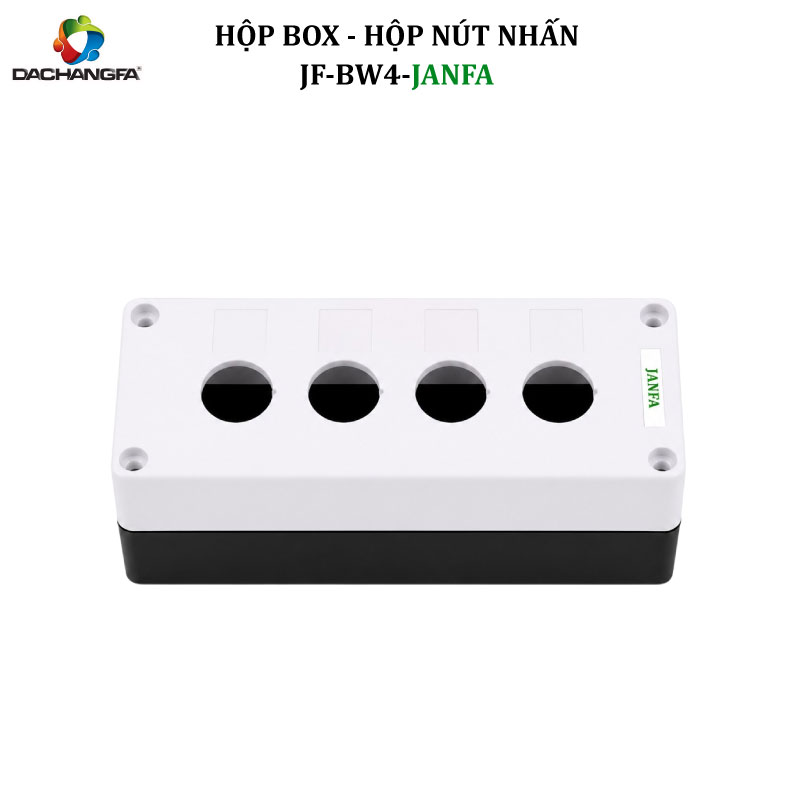 Hộp Nút Nhấn - Hộp Box 4 Lỗ JF-BW4-JF-BY4 - JANFA