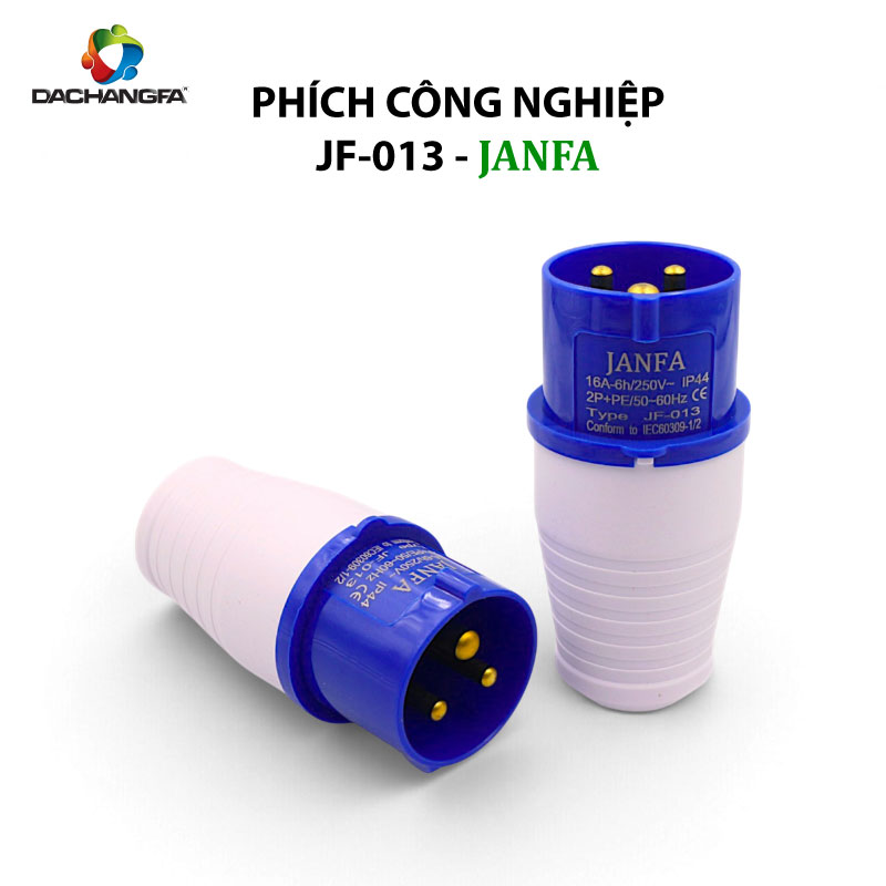 Phích Cắm Công Nghiệp - JF-013 - 3P-16A-6h ( 2P+E /250V ) - JANFA