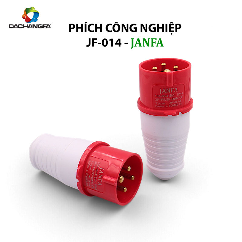 Phích Cắm Công Nghiệp - JF-014 - 4P-16A-6h ( 3P+E /415V ) - JANFA