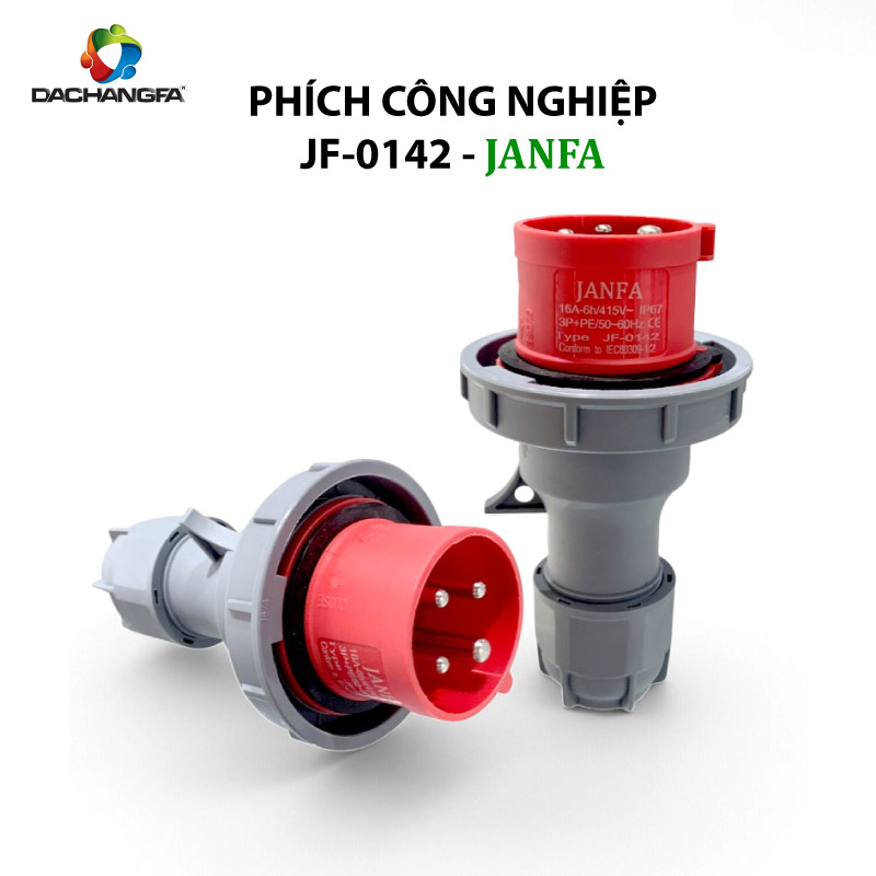Phích Cắm Công Nghiệp - JF-0142 - 4P-16A-6h ( 3P+E /415V ) - JANFA