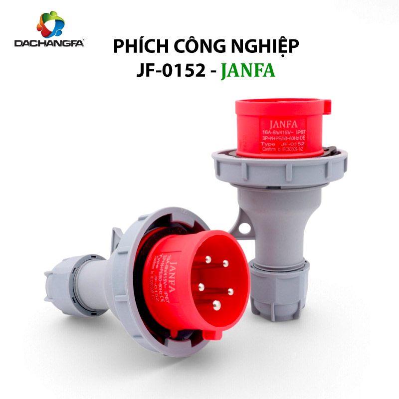 Phích Cắm Công Nghiệp - JF-0152 - 5P-16A-6h ( 3P+N+E /415V ) - JANFA