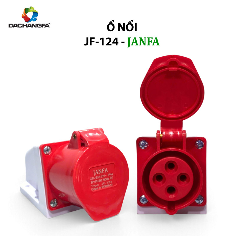 Ổ Nổi - JF-124 - 4P-32A-6h ( 3P+E /415V ) - JANFA