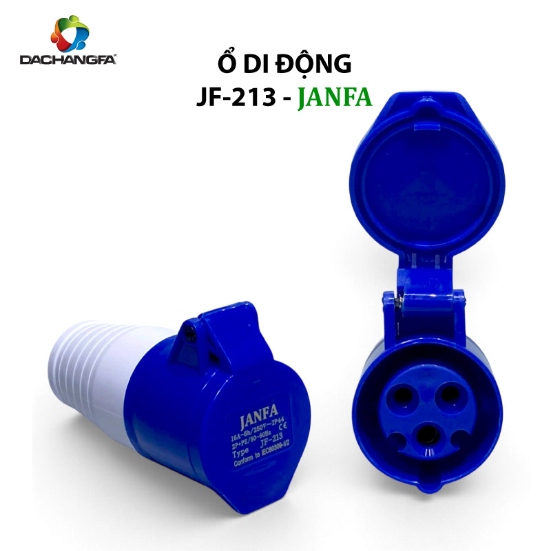 Ổ Di Động - JF-213 -  3P-16A-6h ( 2P+E /250V ) - JANFA