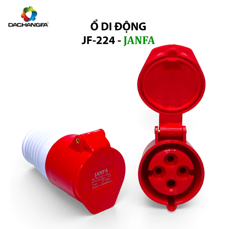 Ổ Di Động - JF-224 - 4P-32A-6h ( 3P+E /415V ) - JANFA
