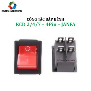 Công Tắc Đèn - Công Tắc Bập Bênh - KCD2/4/7 - 4Pin - JANFA