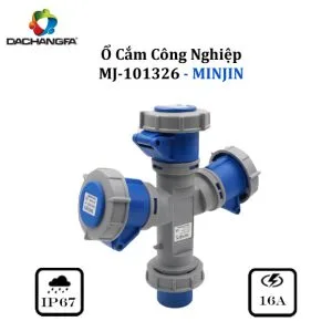 Ổ Chia 3 Ngã - MJ-101326 - 3P-16A-6h ( 2P+E /250V ) - MINJIN