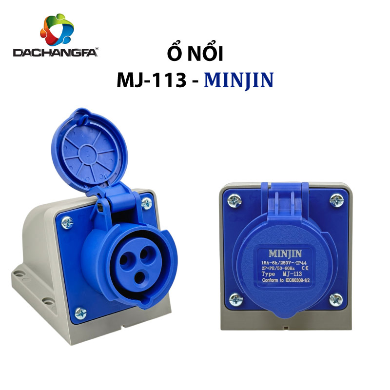 Ổ Nổi - MJ-113 - 3P-16A-6h ( 2P+E /250V ) - MINJIN