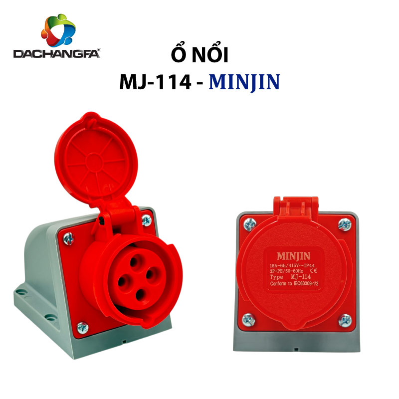 Ổ Nổi - MJ-114 - 4P-16A-6h ( 3P+E /415V ) - MINJIN