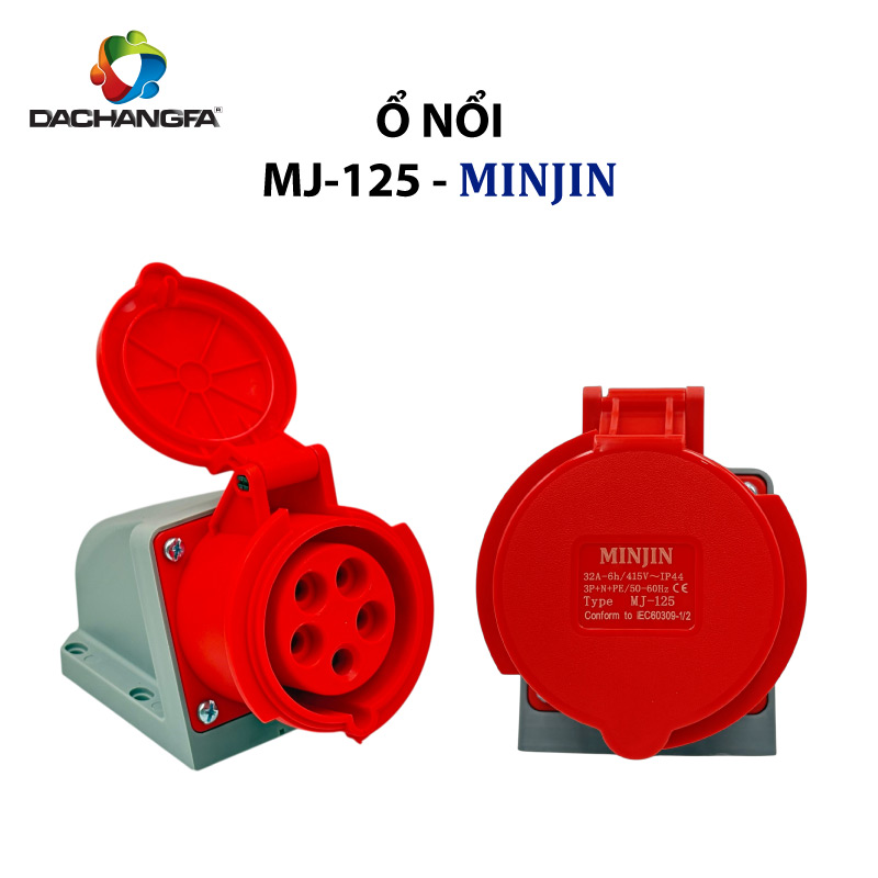 Ổ Nổi - MJ-125 - 5P-32A-6h ( 3P+N+E /415V ) - MINJIN