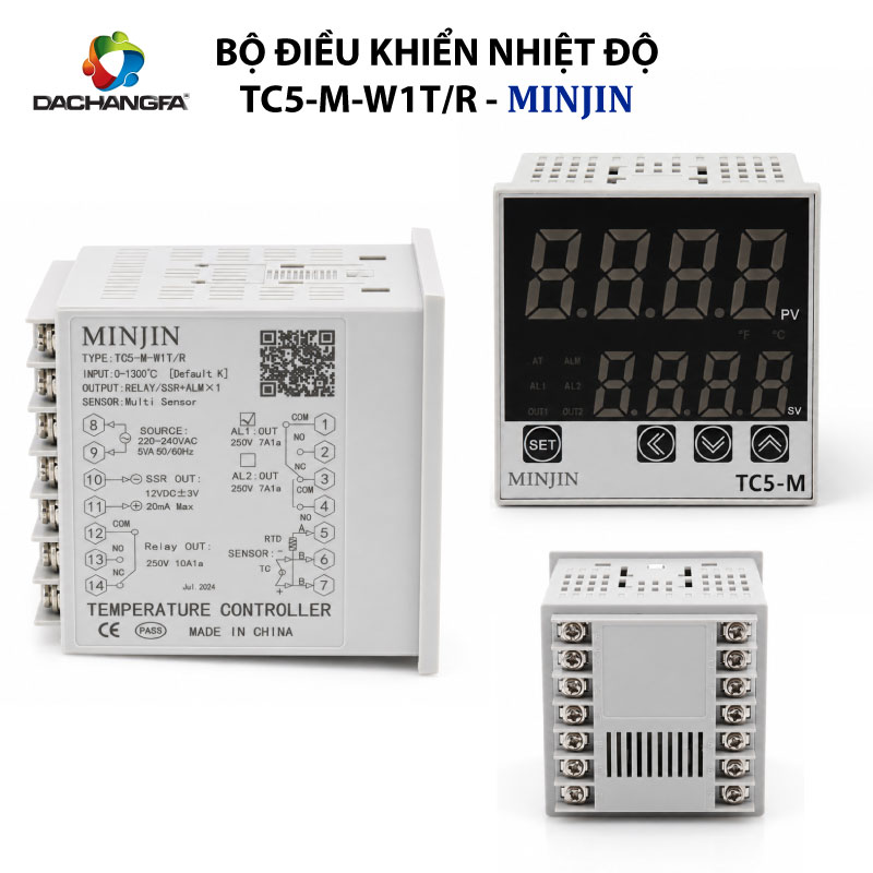 Bộ Điều Khiển Nhiệt Độ -  TC5-M-W1T/R - MINJIN