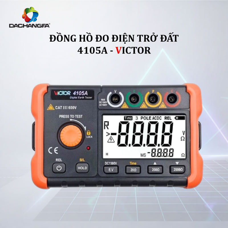 Đồng Hồ Đo Điện Trở Đất 4105A - VICTOR