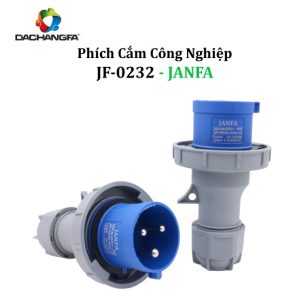 Phích Cắm Công Nghiệp - JF-0232 - 3P-32A-6h ( 2P+E /250V ) - JANFA