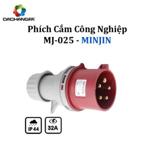 Phích Cắm Công Nghiệp - MJ-025 5P-32A-6h (3P+N+E /415V ) - MINJIN
