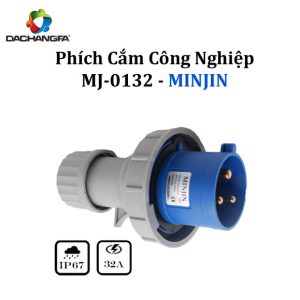 Phích Cắm Công Nghiệp - MJ-0132 - 3P-16A-6h ( 2P+E /250V ) - MINJIN