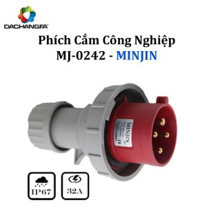 Phích Cắm Công Nghiệp - MJ-0242 - 4P-32A-6h ( 3P+E /415V ) - MINJIN