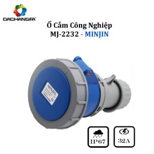 Ổ Cắm Công Nghiệp - MJ-2232 - 3P-32A-6h ( 2P+E /250V ) - MINJIN