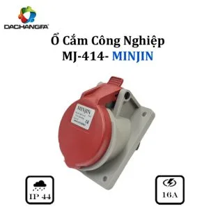 Ổ Âm Nghiêng - MJ-414 - 4P-16A-6h ( 3P+E /415V ) - MINJIN
