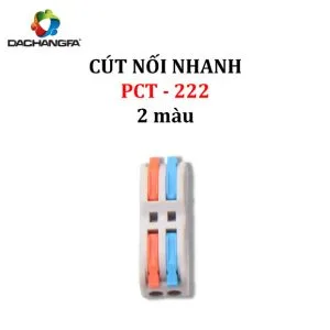 Cút Nối Nhanh PCT - 222 ( 2 ra 2 ) 2 màu