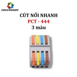 Cút Nối Nhanh PCT - 444 ( 4 ra 4 ) 4 màu