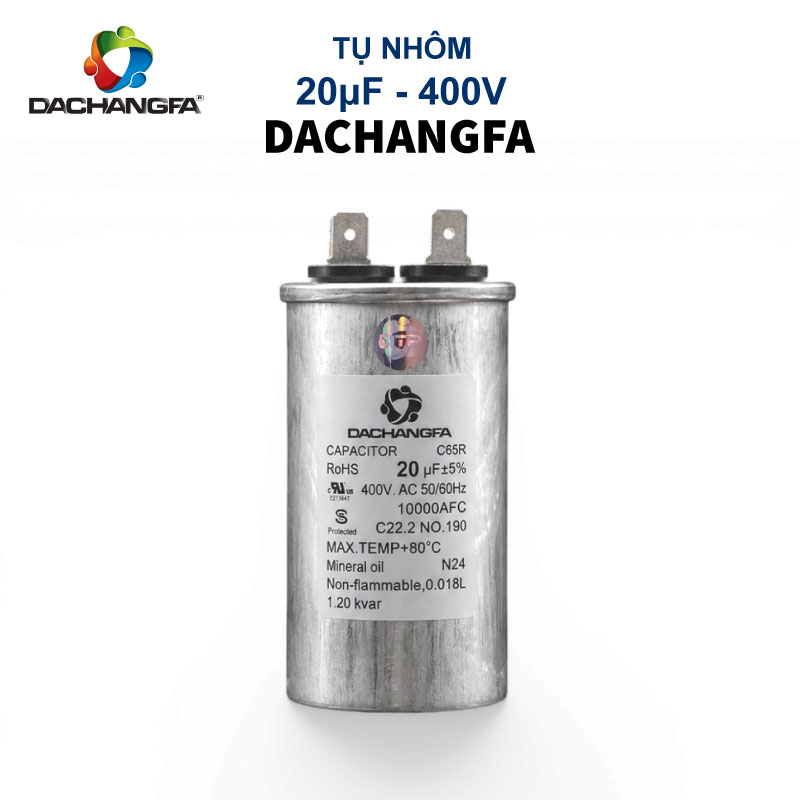 CAPACITOR - Tụ Ngậm Nhôm - 20UF 400V - DACHANGFA