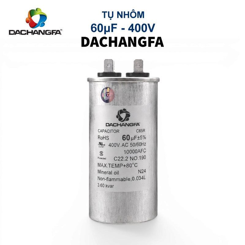 CAPACITOR - Tụ Ngậm Nhôm - 60UF 400V - DACHANGFA