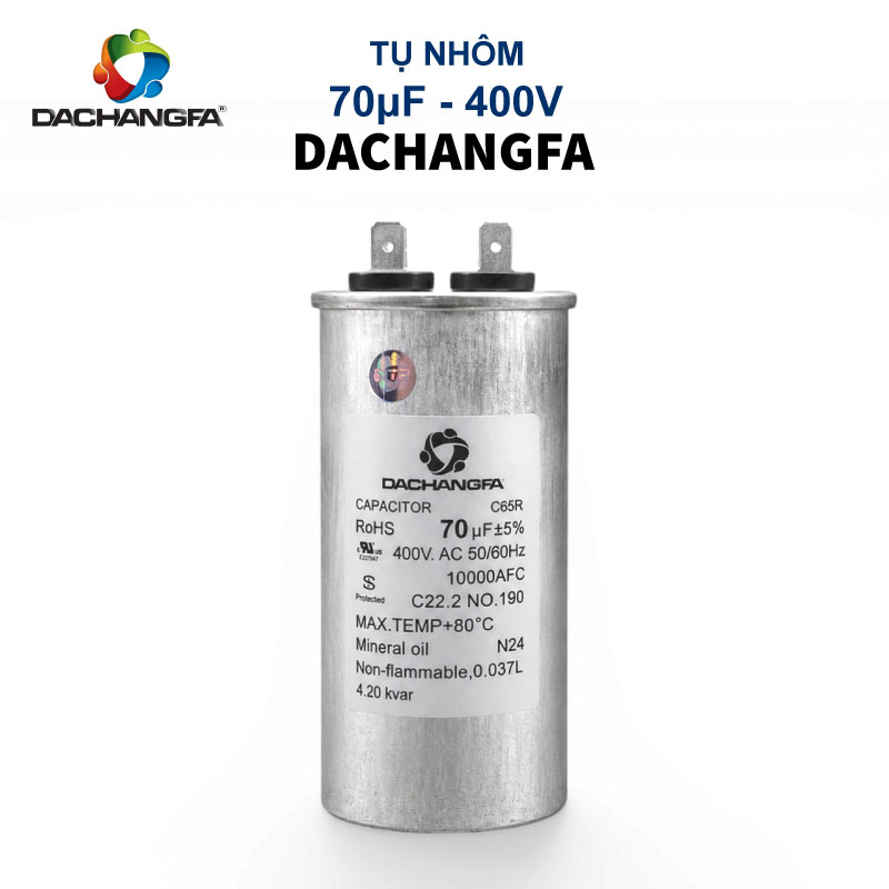 CAPACITOR - Tụ Ngậm Nhôm - 70UF 400V - DACHANGFA