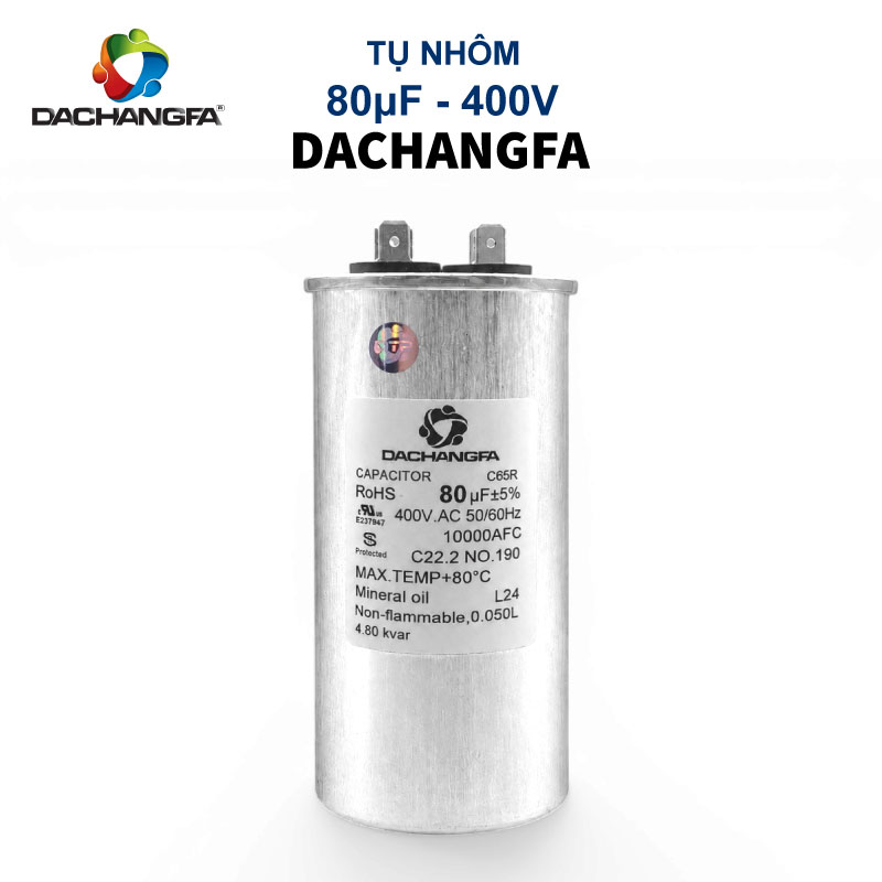CAPACITOR - Tụ Ngậm Nhôm - 80UF 400V - DACHANGFA