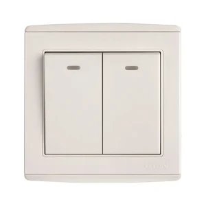 Công tắc đôi 1 chiều - 2 Chiều vuông Series V4.0GK21 -  V4.0GK22 - UTEN