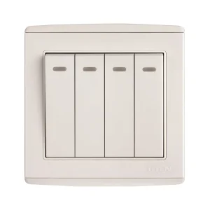 Công tắc bốn 1 chiều - 2 Chiều vuông Series V4.0GK41 -  V4.0GK42 - UTEN