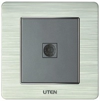 Bộ ổ cắm Tivi đơn và đôi vuông Series V6.0G-1TV - V6.0G-2TV - UTEN