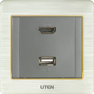 Ổ cắm USB và Ổ cắm HDMI vuông Seriess V6.0-HDMI/USB - UTEN