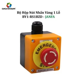 Bộ Hộp Nút Nhấn 1 Lỗ Vàng BY1-RS1BZD - JANFA