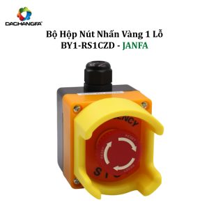 Bộ Hộp Nút Nhấn 1 Lỗ Vàng BY1-RS1CZD - JANFA
