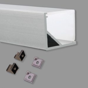Phụ Kiện Nẹp Nhôm Dùng Cho Dây LED Trong Nhà NST-AB1515 - Nanoco ( Lắp Góc )