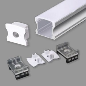 Phụ Kiện Nẹp Nhôm Dùng Cho Dây LED Trong Nhà NST-AB1714 - Nanoco ( Lắp Nổi )