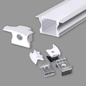 Phụ Kiện Nẹp Nhôm Dùng Cho Dây LED Trong Nhà NST-AB2414 - Nanoco ( Lắp Âm )