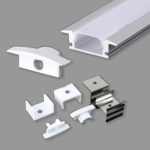 Phụ Kiện Nẹp Nhôm Dùng Cho Dây LED Trong Nhà NST-AB2507 - Nanoco ( Lắp Âm )