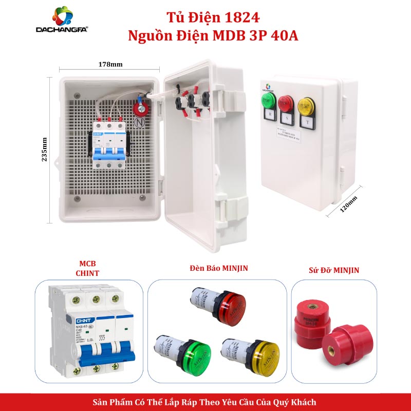 Tủ Điện 1824 Nguồn Điện MDB 3P 40A