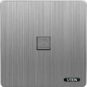 Bộ ổ cắm đơn và đôi điện thoại vuông Series S300G-1TEL-S300G-2TEL - UTEN